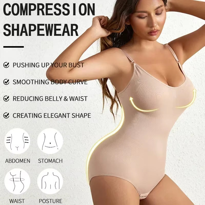 Ultimate Tummy Control & Butt Lifting Seamless Shapewear Bodysuit for Women - Shape Your Curves!